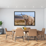 Tableau Vache Highland Corne Penchée