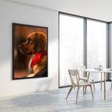 Tablea Beagle Au Bandana Rouge