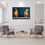 Tableau avec des Perroquets