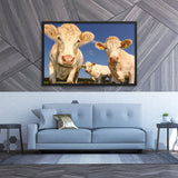 Tableau avec des Vaches