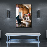 Tableau de Poules et Coqs
