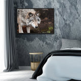 Tableau Loup Portrait