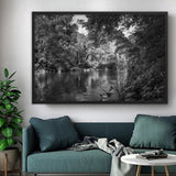 tableau jungle noir et blanc