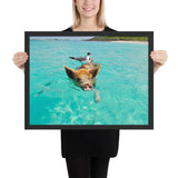 Tableau Cochon Nageant