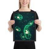 Tableau Méduse Fluorescente XXL