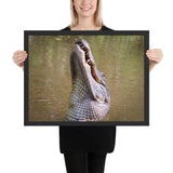 Tableau Crocodile Roi des étangs