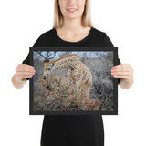 Tableau Animaux Girafe Bébé qui Mange