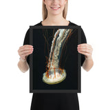 Tableau de Méduse aux Reflets Oranges