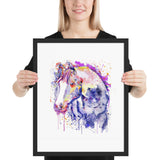 Tableau Chevaux  Abstrait le Repos Contrasté