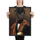 Tableau chien costume de noble