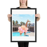 tableau moderne girafe rigolote