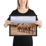 Tableau Animaux Eléphant Relief