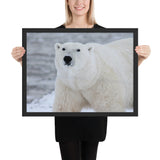 Tableau Ours Polaire Blanc Chassant