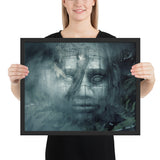 Tableau jungle bouddha abstrait