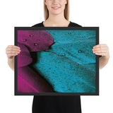 Tableau avec des Plumes d'Oiseaux Mauves