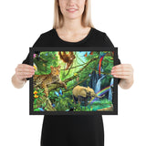 tableau moderne foret tropicale