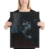 Tableau Chat Noir Surpris