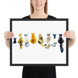 Tableau chat enfant multi race