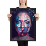 Tableau Moderne Papillon Femme