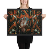 Tableau Arbre Couleur Orangé (La Main)