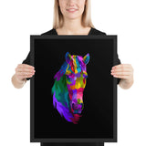 Tableau Cheval Coloré moderne