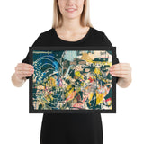 tableau toile style graffiti