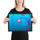 Tableau de Méduse Rose Pétant