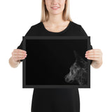 Tableau Animaux Deco Loup (Fond Noir)