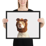 Tableau Chien Déguisé Comme un Ours