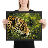 Tableau Jaguar de Profil aux tâches Noir