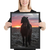 Tableau Chevaux Géants Couché de Soleil