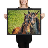 Tableau Chevaux Noisettes Duo