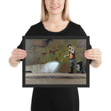 Tableau street art banksy nettoyage des murs