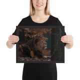 Tableau Lion (Feuilles D'Automne)