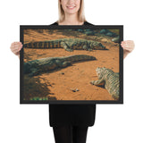 Tableau Animaux Crocodile (Sieste au Soleil)