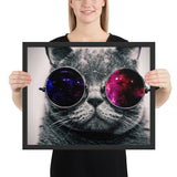 Tableau chat enfant les lunettes de DJ