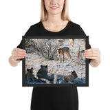 Tableau Animaux Famille Lion à L'Ombre