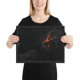 Tableau Photo Etoile de Mer Orange