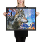 Tableau Loup Peinture