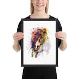 Tableau Cheval Abstrait aux nuances infinies