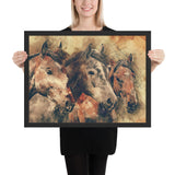Tableau Cheval Abstrait Peinture
