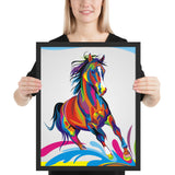 Tableau Cheval Pop Art Design