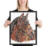 Tableau Dessin Cheval à la main