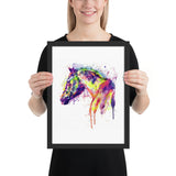 Tableau Chevaux <Br> Abstrait Cheval Vue de Dos