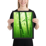 Tableau jungle bambou vert