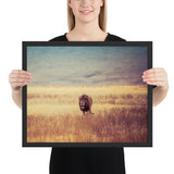 Tableau Lion Marchant et Pensant