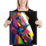 Tableau Cheval Coloré moderne