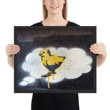 Tableau street art banksy poussin