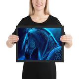 Tableau Cheval Bleu Azur