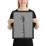 Tableau Animaux Girafe Noir et Blanc